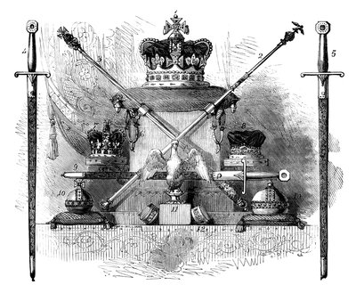 The Regalia of England، c1820 c1895 بواسطة غير معروف