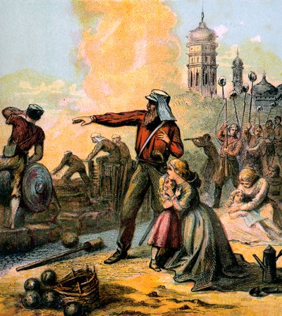 إغاثة لكناو ، 1857 c1850s بواسطة غير معروف