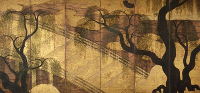 جسر النهر في Uji ، 1568-1615 بواسطة غير معروف