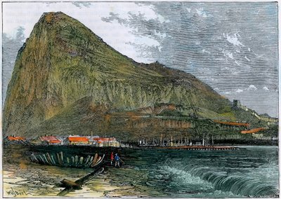 صخرة جبل طارق ، c1880 بواسطة غير معروف