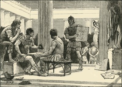 الرومان في كورنثوس ، 1890. بواسطة غير معروف