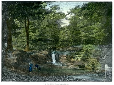 الحديقة الملكية ، طوكيو ، اليابان ، 1889 بواسطة غير معروف