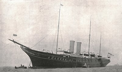اليخت الملكي يغادر كاوز ، جزيرة وايت ، 6 أغسطس 1902. بواسطة غير معروف