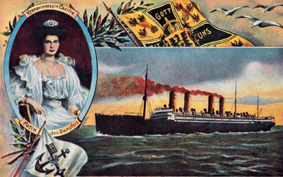 SS SS Princess Cecilie ، c1910. بواسطة غير معروف