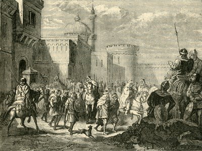 The Saracens Leaving Narbonne ، أعيد إلى الفرنجة ، 737 م ، 1890. بواسطة غير معروف