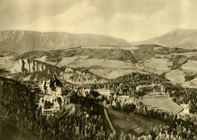 شنيبرغ وسلسلة جبال راكس ، سمرينغ ، النمسا السفلى ، c1935. بواسطة غير معروف