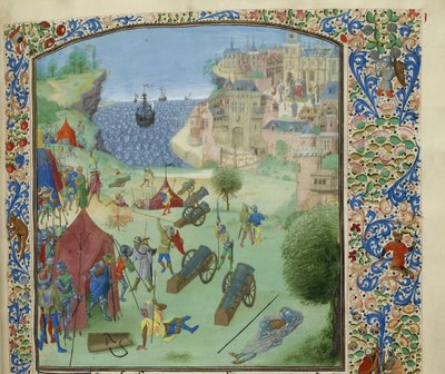 حصار لشبونة ، 1384 ، حوالي 1470-1475. بواسطة غير معروف