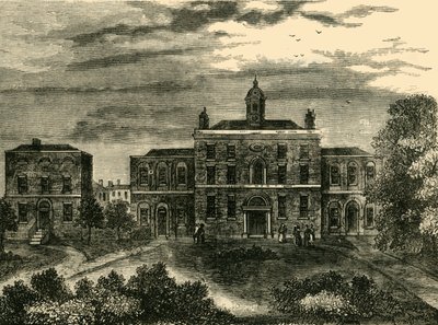 مستشفى الجدري ، كينجز كروس ، عام 1800 ، c1876. بواسطة غير معروف
