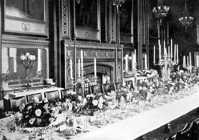 غرفة الطعام The Speakers State ، House of Commons ، Westminster ، لندن ، c1905 بواسطة غير معروف