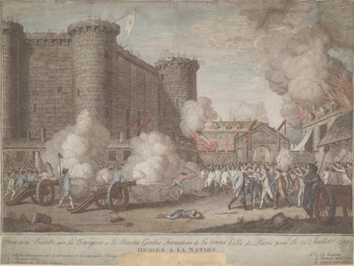 اقتحام الباستيل في 14 يوليو 1789 ، 1789 بواسطة غير معروف