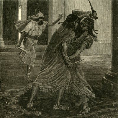 الصراع بين Gomates و Gobryas ، 1890. بواسطة غير معروف