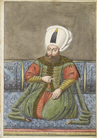 السلطان عثمان الأول ، أوائل القرن التاسع عشر بواسطة غير معروف