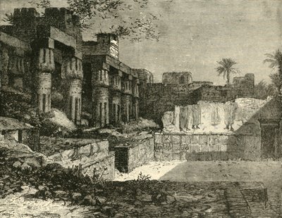 معبد الأقصر ، 1890. بواسطة غير معروف