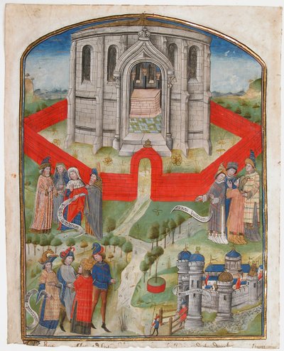 المعبد في القدس ، من التعليق الحرفي Postilla Litteralis ... ، 1450-1475. بواسطة غير معروف