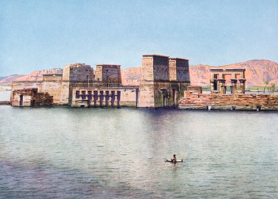 معبد إيزيس في فيلة ، مصر ، القرن العشرين بواسطة غير معروف