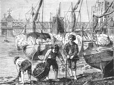 نهر التايمز في Low Water ، 1897. بواسطة غير معروف