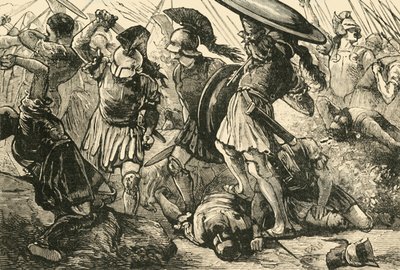 Thebans و المقدونيين في Chaeronea ، 1890. بواسطة غير معروف