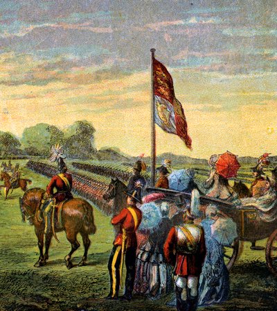 مراجعة المتطوعين ، c1850s بواسطة غير معروف