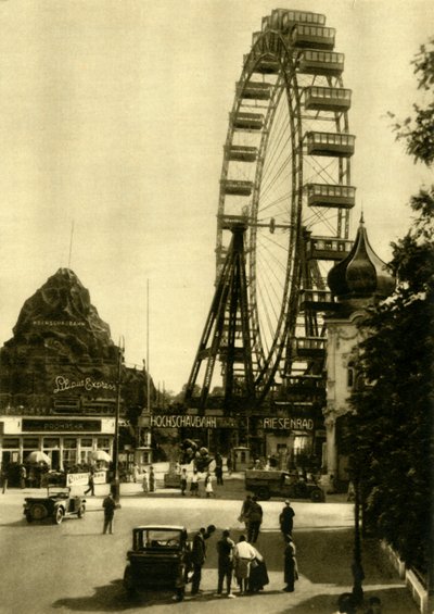 The Wiener Riesenrad ، فيينا ، النمسا ، c1935. بواسطة غير معروف