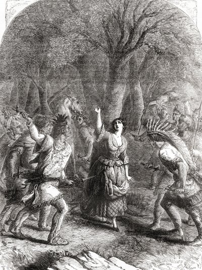اختطاف جيني الملقب جين ماكريا وقتلها لاحقًا على يد الهنود في عام 1777 أثناء الحرب الثورية الأمريكية. بواسطة غير معروف