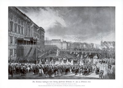 الانضمام إلى عرش فريدريك ويليام الرابع من بروسيا ، 15 أكتوبر 1840 ، 1900. بواسطة غير معروف