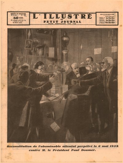 اغتيال الرئيس بول دومر 1932. بواسطة غير معروف