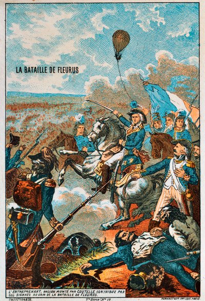 البالون المنتصر ، الذي طار من قبل Coutelle ، في معركة Fleurus ، 1794 1890s بواسطة غير معروف
