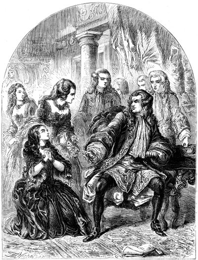 كونتيسة ديروينتواتر تتوسل من أجل حياة زوجها ، 1715-1716 بواسطة غير معروف