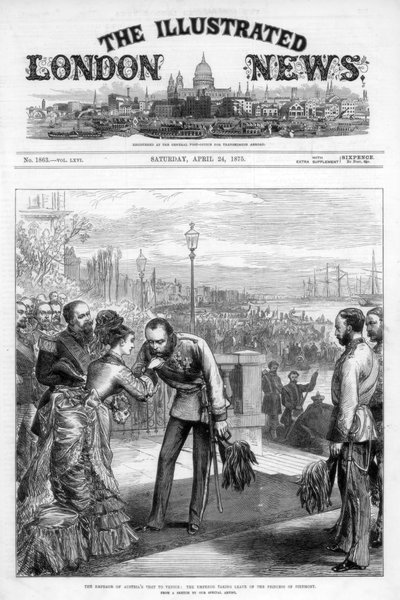 غلاف أخبار لندن المصورة ، 24 أبريل 1875 بواسطة غير معروف
