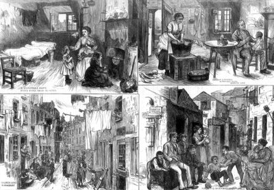مساكن الفقراء في لندن ، 1875 بواسطة غير معروف