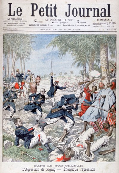 القمع القسري لفجيج ، جنوب شرق المغرب ، 1903 بواسطة غير معروف