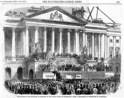 تنصيب جيمس بوكانان رئيسًا ، واشنطن ، 1857 بواسطة غير معروف