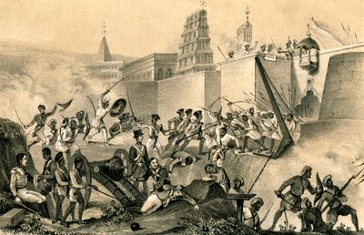 آخر مجهود من Tippoo Saib في Seringapatam ، 1799 ، 1847 بواسطة غير معروف