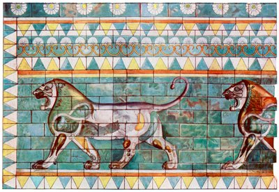إفريز الأسد من قصر الملك داريوس الشتوي في سوسة ، إيران ، 1933-1934 بواسطة غير معروف