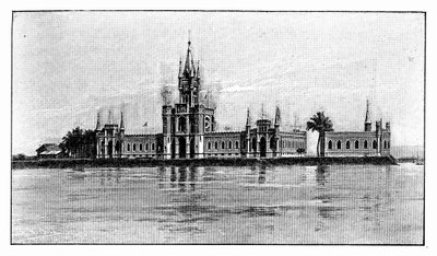 القصر المصغر في جزيرة فيسكال ، خليج غوانابارا ، البرازيل ، 1895 بواسطة غير معروف