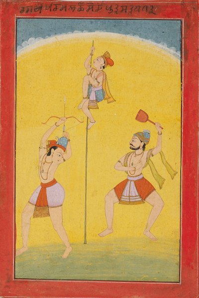 الوضع الموسيقي Ragaputra Khokhara ، القرن التاسع عشر بواسطة غير معروف
