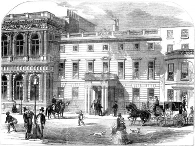 المكتب الجديد لقسم الحرب ، باكنغهام هاوس ، بال مول ، لندن ، 1855 بواسطة غير معروف