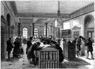 السجل الجديد لمكتب الوصايا ، Somerset House ، لندن ، 1875 بواسطة غير معروف