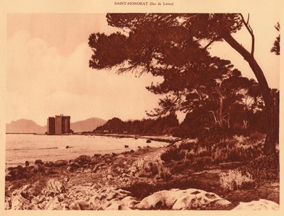 الدير القديم ، Saint-Honorat ، 1930. بواسطة غير معروف