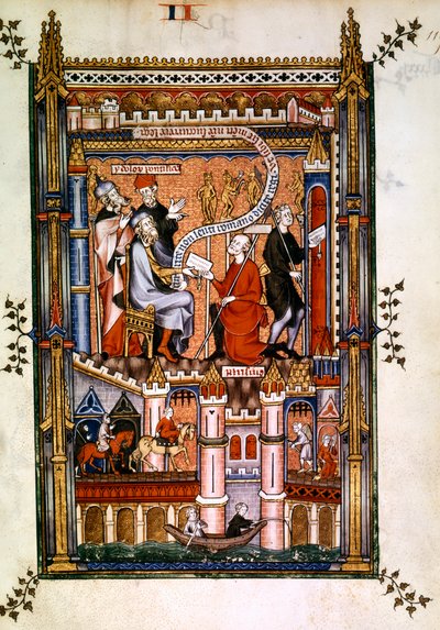 يرسل كهنة باريس الوثنيون رسالتهم إلى روما ، 1317 بواسطة غير معروف
