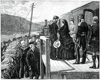 الملكة تقدم ميدالية ألبرت لخفر السواحل جورج أوتلي ، أواخر القرن التاسع عشر ، 1900 بواسطة غير معروف