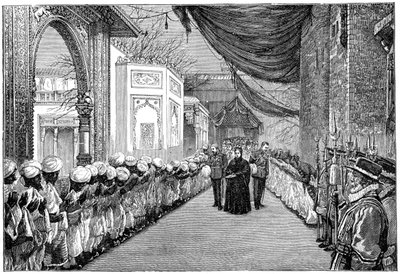 زيارة الملكات في افتتاح المعرض الهندي والاستعماري ، لندن ، 1886 ، 1900 بواسطة غير معروف