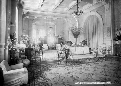 قاعة الاستقبال ، Viceregal Lodge ، الهند ، القرن العشرين بواسطة غير معروف