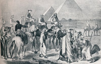 الحزب الملكي يغادر المعسكر في الجيزة ، مصر ، c1861 1910 بواسطة غير معروف