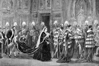 الموكب الملكي في قصر وستمنستر في طريقه إلى مجلس اللوردات ، 1886 ، 1900 بواسطة غير معروف