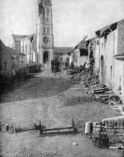 أنقاض قرية في لورين ، الحرب العالمية الأولى ، 1915 بواسطة غير معروف