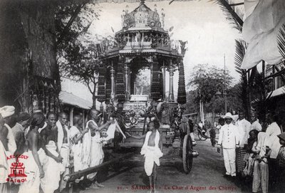 عربة الفضة من Chettiars ، سايغون ، فيتنام ، 1912 بواسطة غير معروف