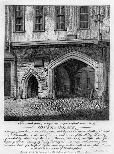 البوابات الجنوبية ، Dukes Place ، بالقرب من Aldgate ، لندن ، 1793 بواسطة غير معروف