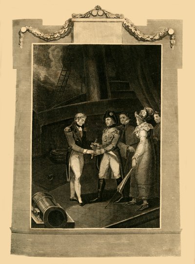 استسلام Buonaparte على متن Bellerophon ، 15 يوليو 1815 ، 1816. بواسطة غير معروف