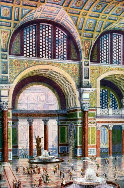 حوض الحمام في كاراكالا ، روما ، إيطاليا ، 1933-1934 بواسطة غير معروف